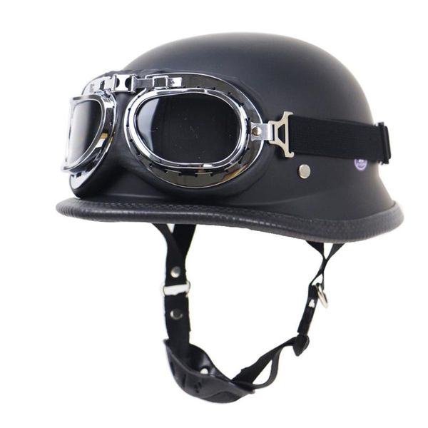 motorcycle helmets german leather helmet style black open face half chopper biker pilot
motorcycle helmets german leather helmet style black open face half chopper biker pilot