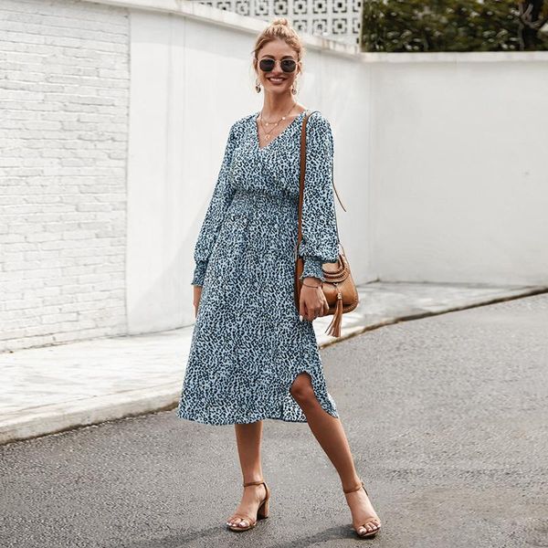casual dresses jastie leopard print female midi dress 2021 spring summer v neck long sleeve vestidos boho vintage women, Black;gray
casual dresses jastie leopard print female midi dress 2021 spring summer v neck long sleeve vestidos boho vintage women, Black;gray
