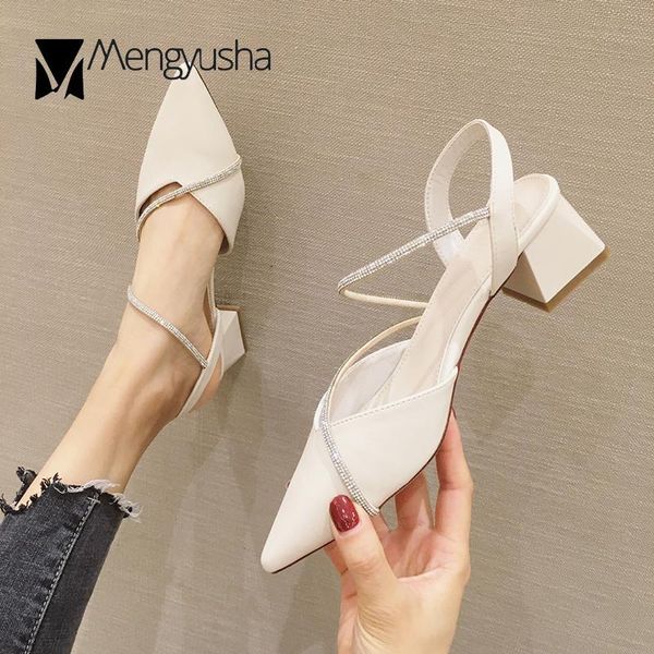 dress shoes crystal narrow band pointed toe slingback gladiator women sandals thick med heels woman rhinestones slip on sandalias 2021, Black
dress shoes crystal narrow band pointed toe slingback gladiator women sandals thick med heels woman rhinestones slip on sandalias 2021, Black