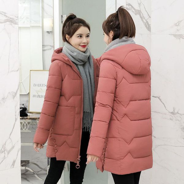 women's down & parkas korean winter women zip overcoats slim fake coats cotton padded hooded outwears thick warm loose casual jackets, Black
women's down & parkas korean winter women zip overcoats slim fake coats cotton padded hooded outwears thick warm loose casual jackets, Black