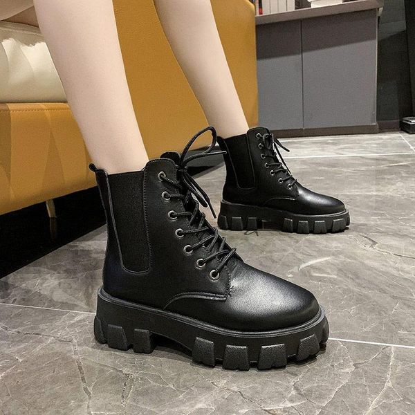boots women's fashion ankle solid color zip platform ladies lace up thick bottom casual female flats pu outdoor summer 2021, Black
boots women's fashion ankle solid color zip platform ladies lace up thick bottom casual female flats pu outdoor summer 2021, Black