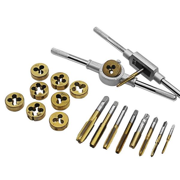 hand tools 20pcs die set screw taps thread plugs alloy steel external cutting tapping tool kit screwdriver 
hand tools 20pcs die set screw taps thread plugs alloy steel external cutting tapping tool kit screwdriver