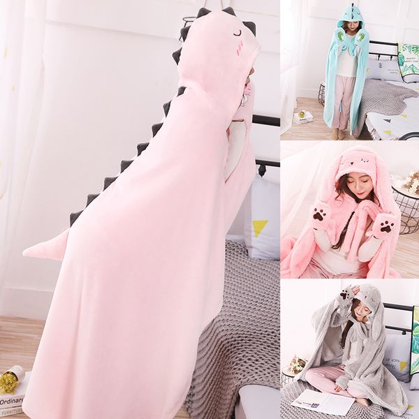cartoon animals hooded cloak with gloves warm flannel blanket for summer autumn plush clothes bunny dinosaur girls ladies kids
cartoon animals hooded cloak with gloves warm flannel blanket for summer autumn plush clothes bunny dinosaur girls ladies kids