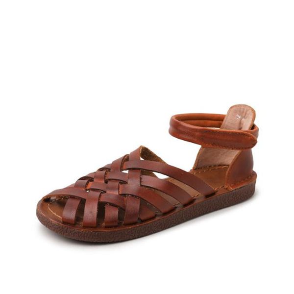 handmade leather sandals retro round head flat shoes women summer hollow leather braided women sandals casual flat roman, Black
handmade leather sandals retro round head flat shoes women summer hollow leather braided women sandals casual flat roman, Black
