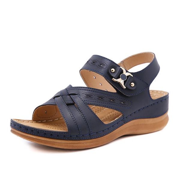 sandals round toe hollow ladies casual 2021 summer non-slip wear-resistant slope heel soft sole breathable women's shoes, Black
sandals round toe hollow ladies casual 2021 summer non-slip wear-resistant slope heel soft sole breathable women's shoes, Black