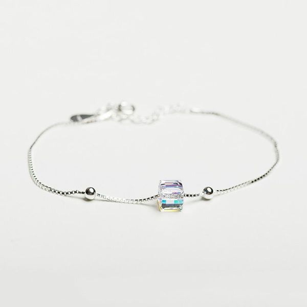 charm bracelets s925 silver bracelet aurora sugar austrian crystal hand jewelry japanese and korean simple fashion sterling chain, Golden;silver
charm bracelets s925 silver bracelet aurora sugar austrian crystal hand jewelry japanese and korean simple fashion sterling chain, Golden;silver