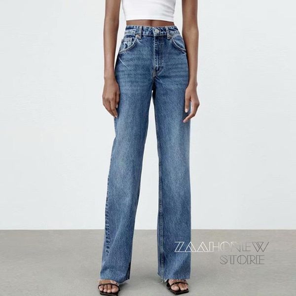 women's pants & capris zaaho 2021 autumn women fashion straight jeans casual boyfriend high waist denim trousers female, Black;white
women's pants & capris zaaho 2021 autumn women fashion straight jeans casual boyfriend high waist denim trousers female, Black;white