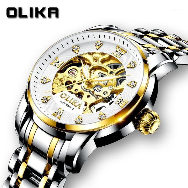fashion business both sides hollow out automatic mechanical men's watches fine steel luminous watch for men wristwatch wristwatches, Slivery;brown
fashion business both sides hollow out automatic mechanical men's watches fine steel luminous watch for men wristwatch wristwatches, Slivery;brown
