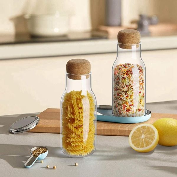 pcs clear storage jar container with airtight cork lid (23oz/700ml), for kitchen tea coffee sugar flour spices bottles & jars
pcs clear storage jar container with airtight cork lid (23oz/700ml), for kitchen tea coffee sugar flour spices bottles & jars