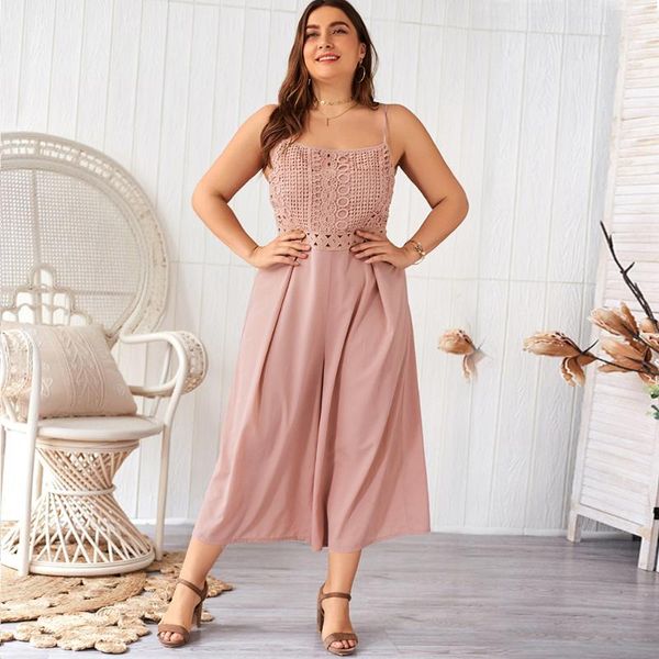 women's jumpsuits & rompers 2021 plus size jumpsuit fashion summer suspenders lace bohemian pink casual pants ladies loose xl, Black;white
women's jumpsuits & rompers 2021 plus size jumpsuit fashion summer suspenders lace bohemian pink casual pants ladies loose xl, Black;white