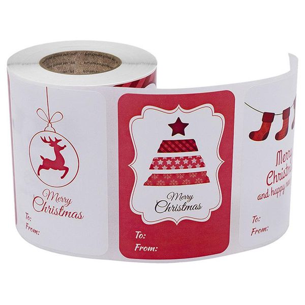 gift wrap 250pcs/roll square roll red christmas elk merry sticker self-adhesive label for xmas holiday tag material accessories
gift wrap 250pcs/roll square roll red christmas elk merry sticker self-adhesive label for xmas holiday tag material accessories