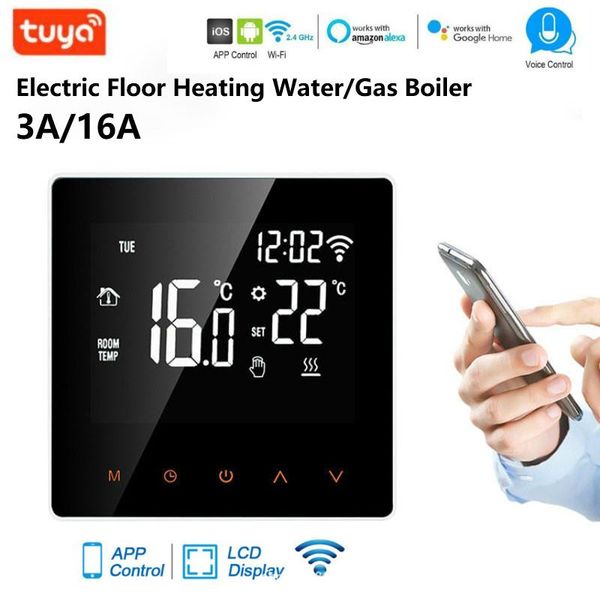 smart home control tuya wifi lcd touch screen temperature controller 110-230v thermostat can be voice controlled for google
smart home control tuya wifi lcd touch screen temperature controller 110-230v thermostat can be voice controlled for google