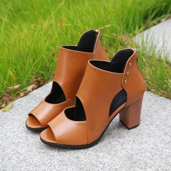 summer korean women's sandals thick heel large size fashion wild fish mouth high women 34-42 dress shoes, Black
summer korean women's sandals thick heel large size fashion wild fish mouth high women 34-42 dress shoes, Black