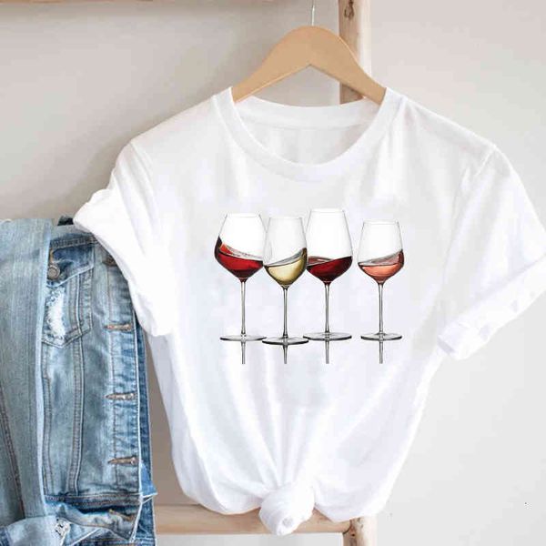 women's t-shirt women printing clothing wine lady short sleeve casual 90s cartoon fashion clothes printed tshirt female graphic te, White
women's t-shirt women printing clothing wine lady short sleeve casual 90s cartoon fashion clothes printed tshirt female graphic te, White