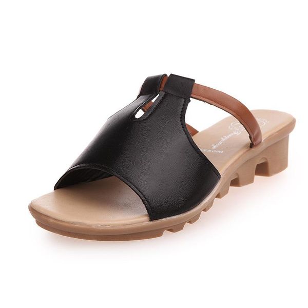 slippers women open-toed wedge heel high-heeled flip-flops female leather solid color beach shoes 2021 summer size 35-41, Black
slippers women open-toed wedge heel high-heeled flip-flops female leather solid color beach shoes 2021 summer size 35-41, Black