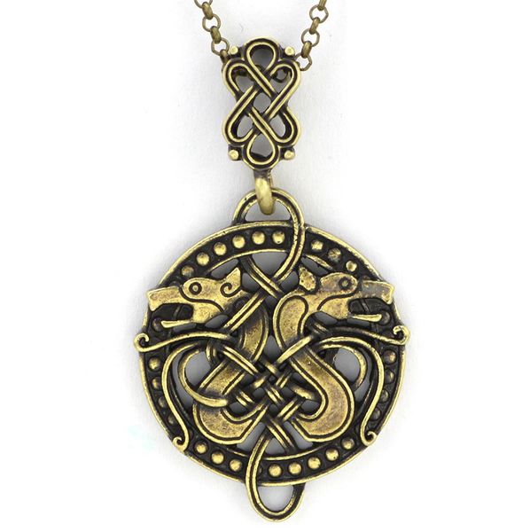 nordic viking irish celtic knot pendant necklace men's necklace dragon pendant necklace, Silver
nordic viking irish celtic knot pendant necklace men's necklace dragon pendant necklace, Silver