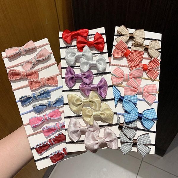 10pcs/set candy bow children elastic hair band girl princess headdress cute rope baby accessory accessories, Slivery;white
10pcs/set candy bow children elastic hair band girl princess headdress cute rope baby accessory accessories, Slivery;white