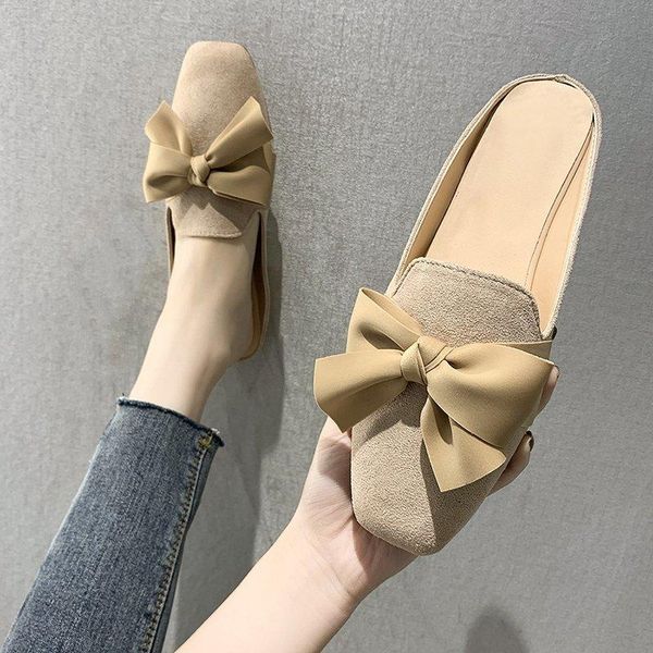 slippers korean style bowtie flock mules plates feminino zapatos de mujer half slides causal slip on lady flat shoes, Black
slippers korean style bowtie flock mules plates feminino zapatos de mujer half slides causal slip on lady flat shoes, Black