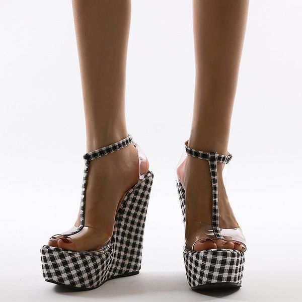summer jelly sandals transparent shoes wedges platform for women heeled tacones transparente ymb179, Black
summer jelly sandals transparent shoes wedges platform for women heeled tacones transparente ymb179, Black