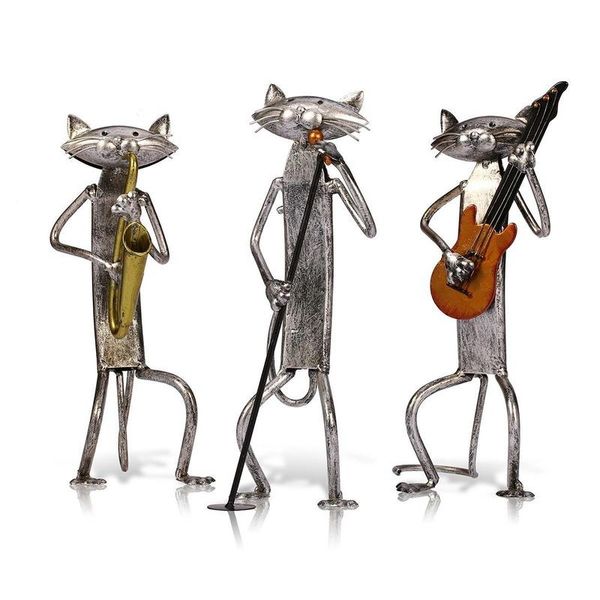 decorative objects & figurines tooarts metal figurine a playing guitar saxophone singing cat furnishing articles craft gift for home wf1
decorative objects & figurines tooarts metal figurine a playing guitar saxophone singing cat furnishing articles craft gift for home wf1