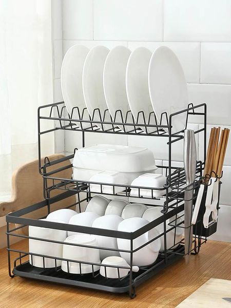 dish kitchen rack bowl 46.5x37.5x31cm supplies removable stainless steel spoon shelf stand storage & organization
dish kitchen rack bowl 46.5x37.5x31cm supplies removable stainless steel spoon shelf stand storage & organization