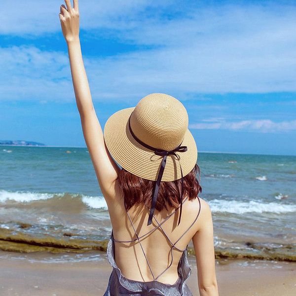 summer women hat solid big brim sun protection fisherman's beach casual collapsible outdoor lady straw hats wide, Blue;gray
summer women hat solid big brim sun protection fisherman's beach casual collapsible outdoor lady straw hats wide, Blue;gray