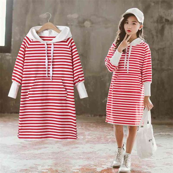 fashion hooded sweatshirt dress for kids girls cotton red striped dresses children princess hoodies clothes teenagers 210622, Red;yellow
fashion hooded sweatshirt dress for kids girls cotton red striped dresses children princess hoodies clothes teenagers 210622, Red;yellow