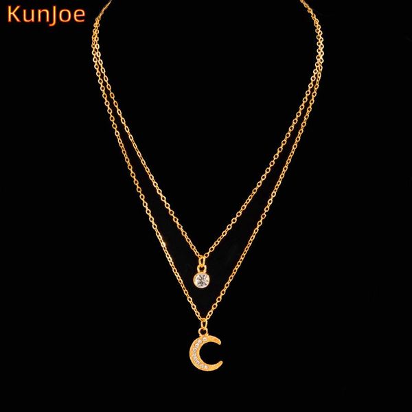 pendant necklaces kunjoe 2021 necklace multilayer crystal moon transparent water drop for women trend female jewelry collar, Silver
pendant necklaces kunjoe 2021 necklace multilayer crystal moon transparent water drop for women trend female jewelry collar, Silver