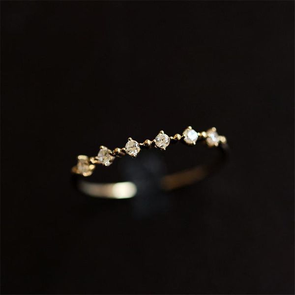 wedding rings 925 sterling silver plating 14k gold fashion simple diamond ring women exquisite sweet jewelry accessories, Slivery;golden
wedding rings 925 sterling silver plating 14k gold fashion simple diamond ring women exquisite sweet jewelry accessories, Slivery;golden