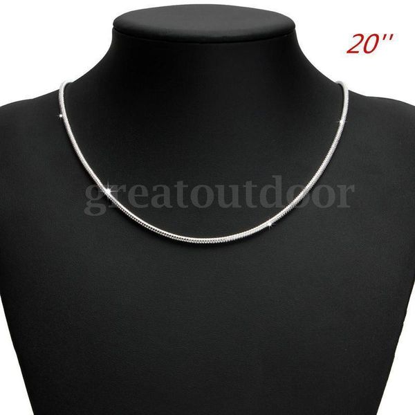 chains 3mm chain snake necklace 16/18/ 20/22/ 24 inch solid lobster clasp for women jewelry, Silver
chains 3mm chain snake necklace 16/18/ 20/22/ 24 inch solid lobster clasp for women jewelry, Silver