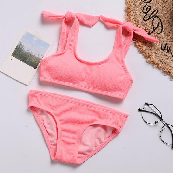 two-piece suits bow tie girl swimsuit kids 7-14years bikini set solid two piece children's swimwear padded bathing suit beachwear 2021
two-piece suits bow tie girl swimsuit kids 7-14years bikini set solid two piece children's swimwear padded bathing suit beachwear 2021