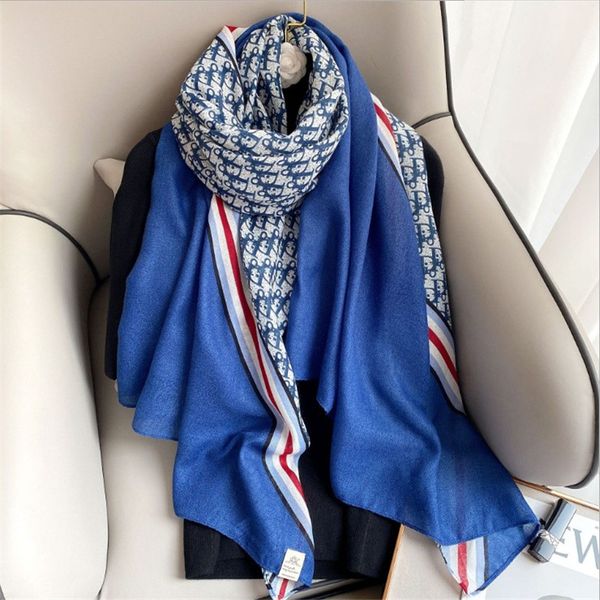 2021 letters cotton and linen scarf spring autumn and winter fashionable shawl outer match womens thin long scarves korean style, Blue;gray
2021 letters cotton and linen scarf spring autumn and winter fashionable shawl outer match womens thin long scarves korean style, Blue;gray