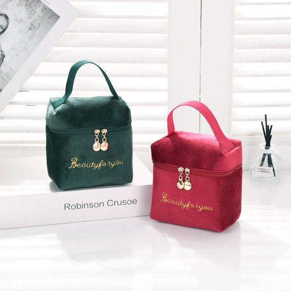 cosmetic bags & cases 1 pc velvet bag ladies travel storage solid color female necessary
cosmetic bags & cases 1 pc velvet bag ladies travel storage solid color female necessary
