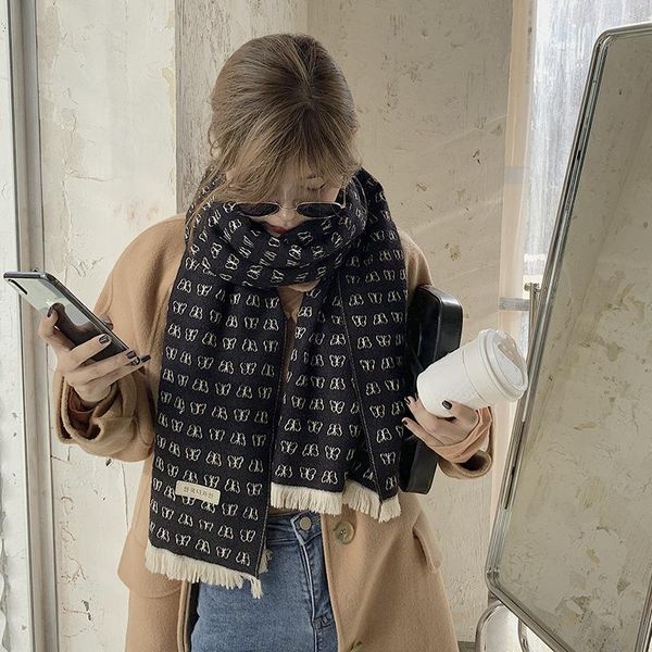 scarves scarf female color matching butterfly cashmere korean fashion women's long shawl warm cute student in winter, Blue;gray
scarves scarf female color matching butterfly cashmere korean fashion women's long shawl warm cute student in winter, Blue;gray