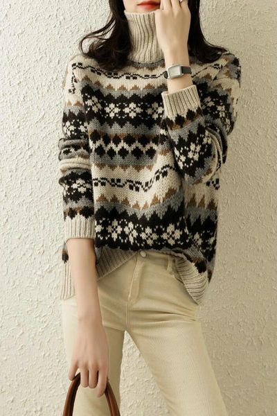 women's sweaters sweater women 2021 winter cashmere turtleneck thick european american style knitted pullover plus size, White;black
women's sweaters sweater women 2021 winter cashmere turtleneck thick european american style knitted pullover plus size, White;black