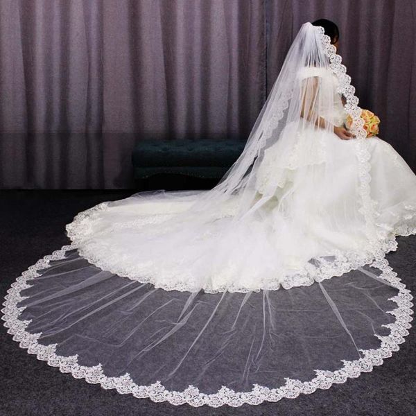 bridal veils neat glitter sequins lace edge 3 m long wedding veil one layer cathedral 2021 voile mariage, Black
bridal veils neat glitter sequins lace edge 3 m long wedding veil one layer cathedral 2021 voile mariage, Black