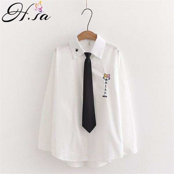 hsa casual blouse for women bow tie chic harajuku solid white shirts long spring loose female checked shirt cute 210417
hsa casual blouse for women bow tie chic harajuku solid white shirts long spring loose female checked shirt cute 210417