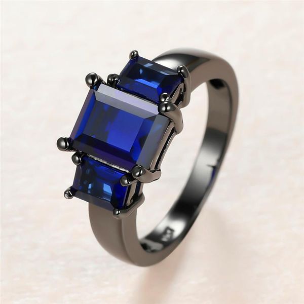 wedding rings vintage female blue crystal stone ring luxury 14kt black gold for women promise square zircon engagement, Slivery;golden
wedding rings vintage female blue crystal stone ring luxury 14kt black gold for women promise square zircon engagement, Slivery;golden