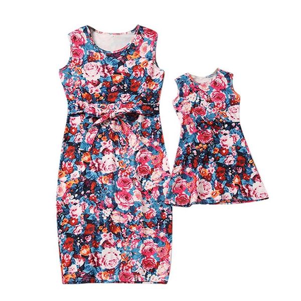 family matching outfits summer mother daughter for mom and kids floral printed sleevelessmatching dresses, Blue
family matching outfits summer mother daughter for mom and kids floral printed sleevelessmatching dresses, Blue