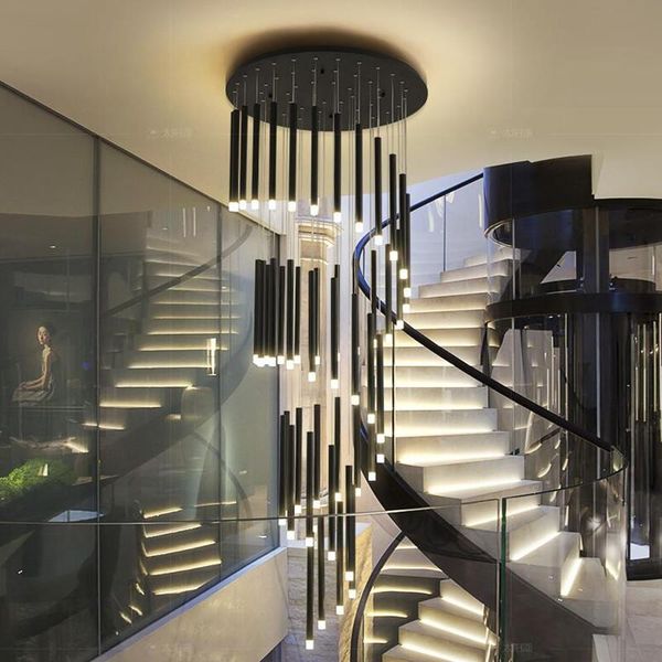 chandelier lighting modern for staircase living room dining industrial pendant lamp loft villa black long downlight lamps
chandelier lighting modern for staircase living room dining industrial pendant lamp loft villa black long downlight lamps
