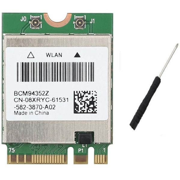 wireless bcm94352z dw1560 wifi m.2 card bluetooth 4.0 1200mbps 2.4g/5g 802.11ac airdrop ngff adapter with screwdriver keyboards
wireless bcm94352z dw1560 wifi m.2 card bluetooth 4.0 1200mbps 2.4g/5g 802.11ac airdrop ngff adapter with screwdriver keyboards