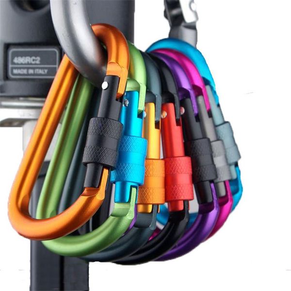 pcs outdoor carabiner aluminium alloy d shape buckle survial key chain climb hook clip backpack equipment hooks & rails
pcs outdoor carabiner aluminium alloy d shape buckle survial key chain climb hook clip backpack equipment hooks & rails