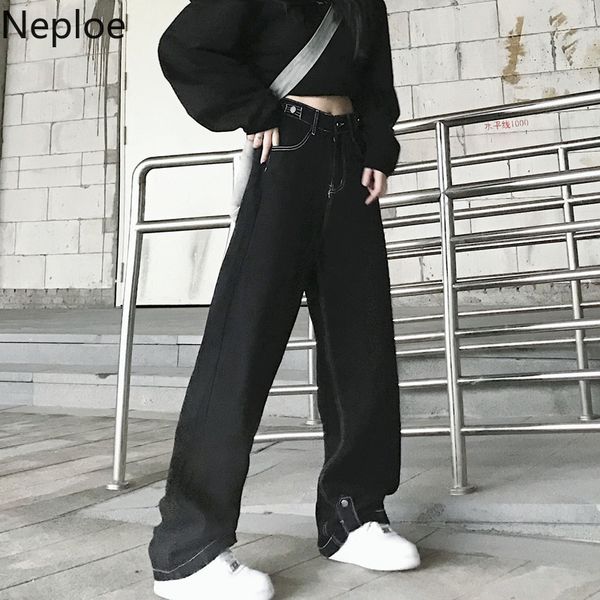 neploe jeans wide leg pants women vintage trousers high waist slim straight sweatpants harajuku streetwear pantalones female 210422, Blue
neploe jeans wide leg pants women vintage trousers high waist slim straight sweatpants harajuku streetwear pantalones female 210422, Blue
