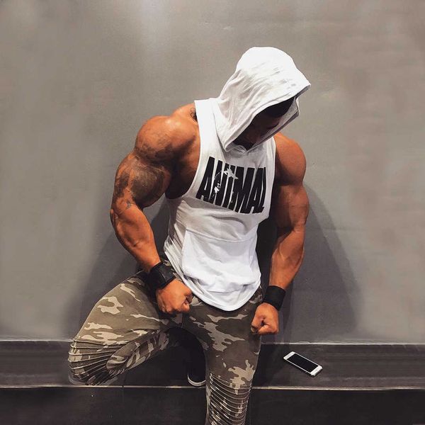 muscle brothers trend fitness vest men's training sports leisure hooded sleeveless vest, White;black
muscle brothers trend fitness vest men's training sports leisure hooded sleeveless vest, White;black