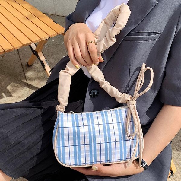 evening bags women's simple plaid student girls underarm bag female fashion pleated strap shoulder handbags clutch purse sac
evening bags women's simple plaid student girls underarm bag female fashion pleated strap shoulder handbags clutch purse sac