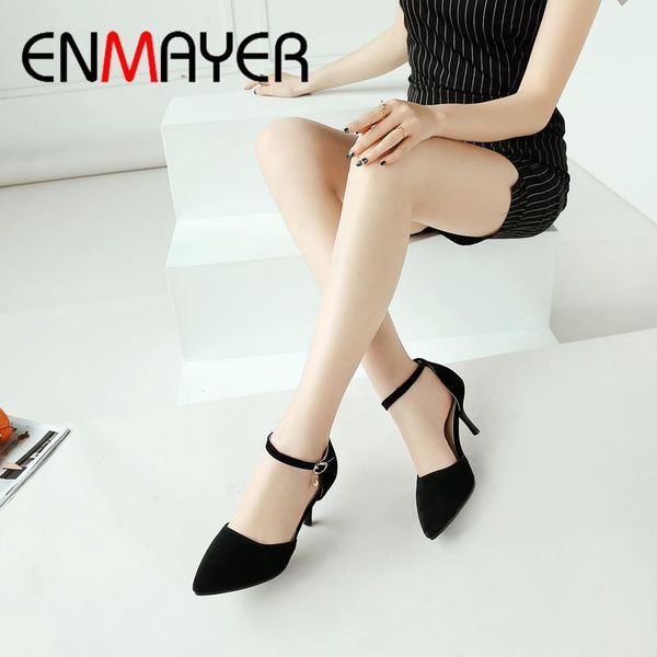 dress shoes enmayer flock basic high thin heels pumps pointed toe office & career 2021 spring/autumn fashion size 34-45 ly1609, Black
dress shoes enmayer flock basic high thin heels pumps pointed toe office & career 2021 spring/autumn fashion size 34-45 ly1609, Black