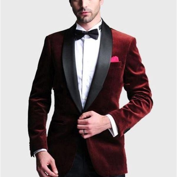 men's suits & blazers handsome one button dark red velvet groom tuxedos shawl lapel groomsmen man wedding prom dinner (jacket+pants) sm, White;black
men's suits & blazers handsome one button dark red velvet groom tuxedos shawl lapel groomsmen man wedding prom dinner (jacket+pants) sm, White;black