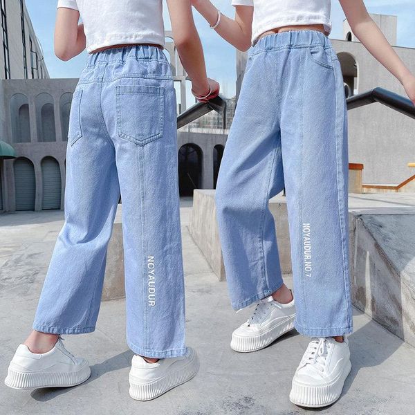 teen girls jeans summer fashion school kids thin denim wide-leg pants 2021 children's loose casual trousers 6 8 10 12y, Blue
teen girls jeans summer fashion school kids thin denim wide-leg pants 2021 children's loose casual trousers 6 8 10 12y, Blue