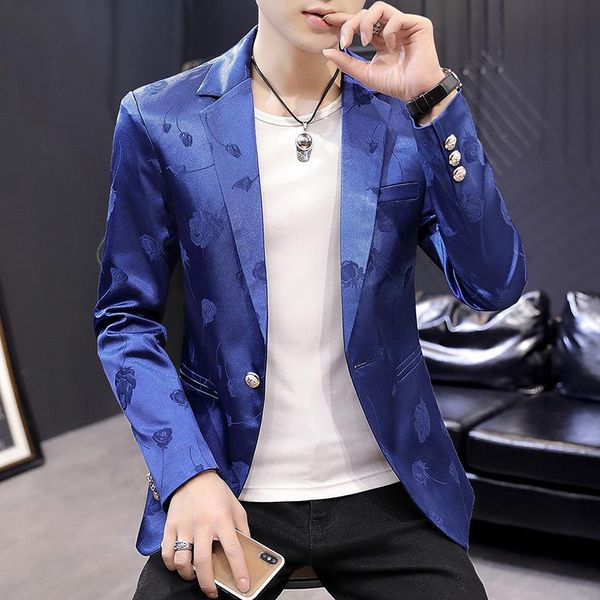 men's autumn jacquard suit youth slim fashion single button casual blazer suits & blazers, White;black
men's autumn jacquard suit youth slim fashion single button casual blazer suits & blazers, White;black
