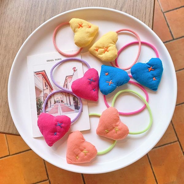 hair accessories korean style girls sweet heart ties fabric embroidery baby rubber band headdress for children fashion, Slivery;white
hair accessories korean style girls sweet heart ties fabric embroidery baby rubber band headdress for children fashion, Slivery;white